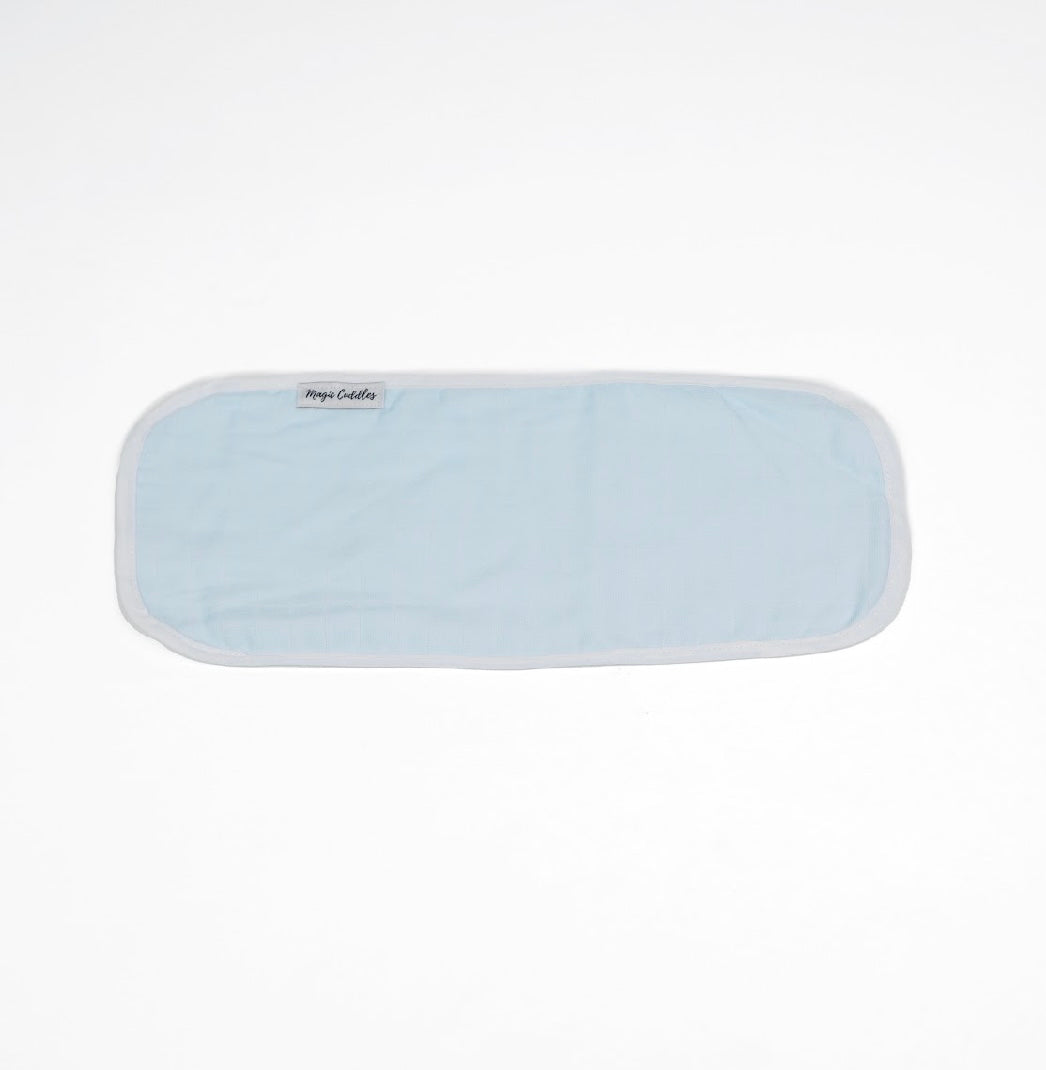 Blue muslin - Burp Cloth