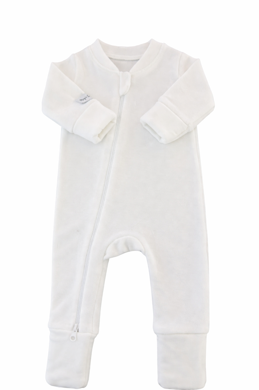 WHITE Christmas - Baby Overall (without Ruffles)
