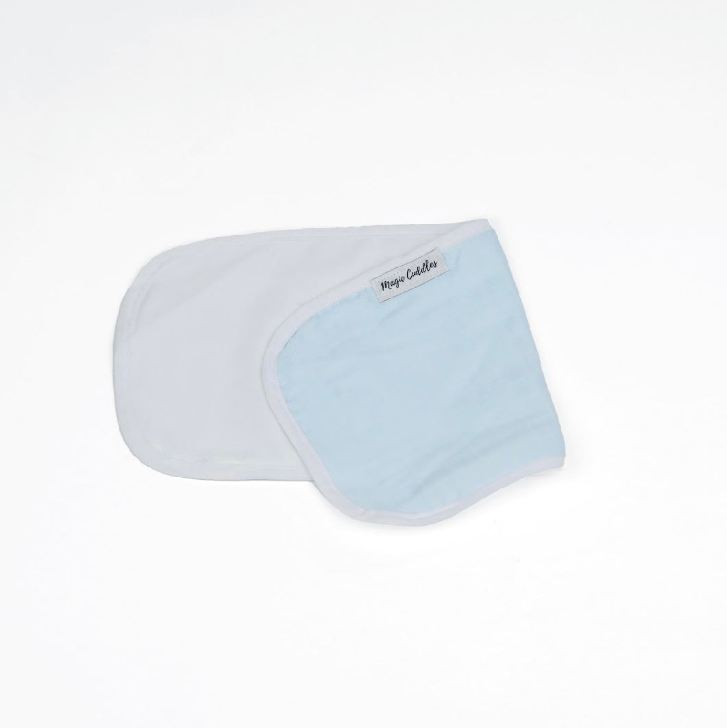 Blue muslin - Burp Cloth