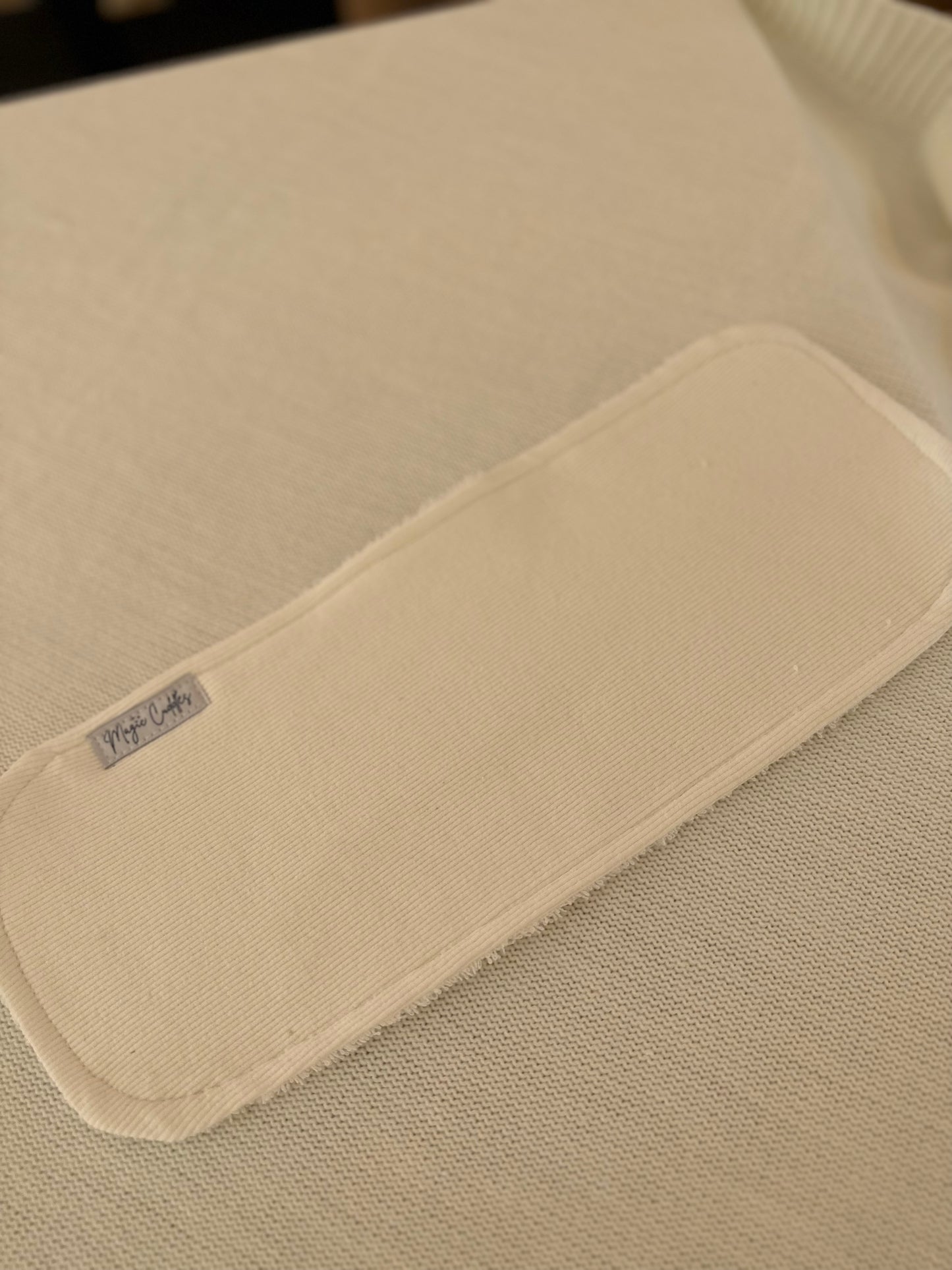 White - Burp Cloth