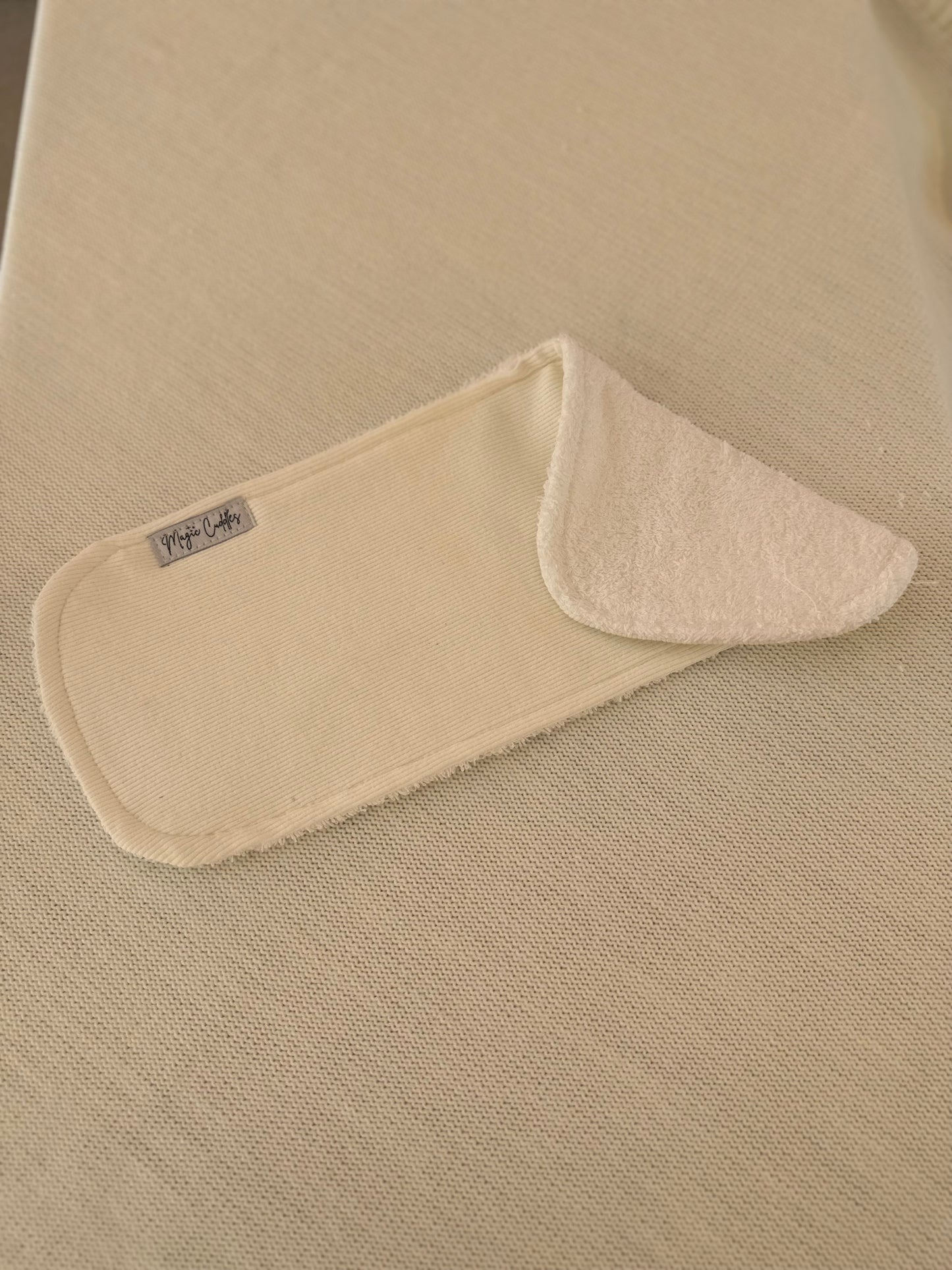 White - Burp Cloth