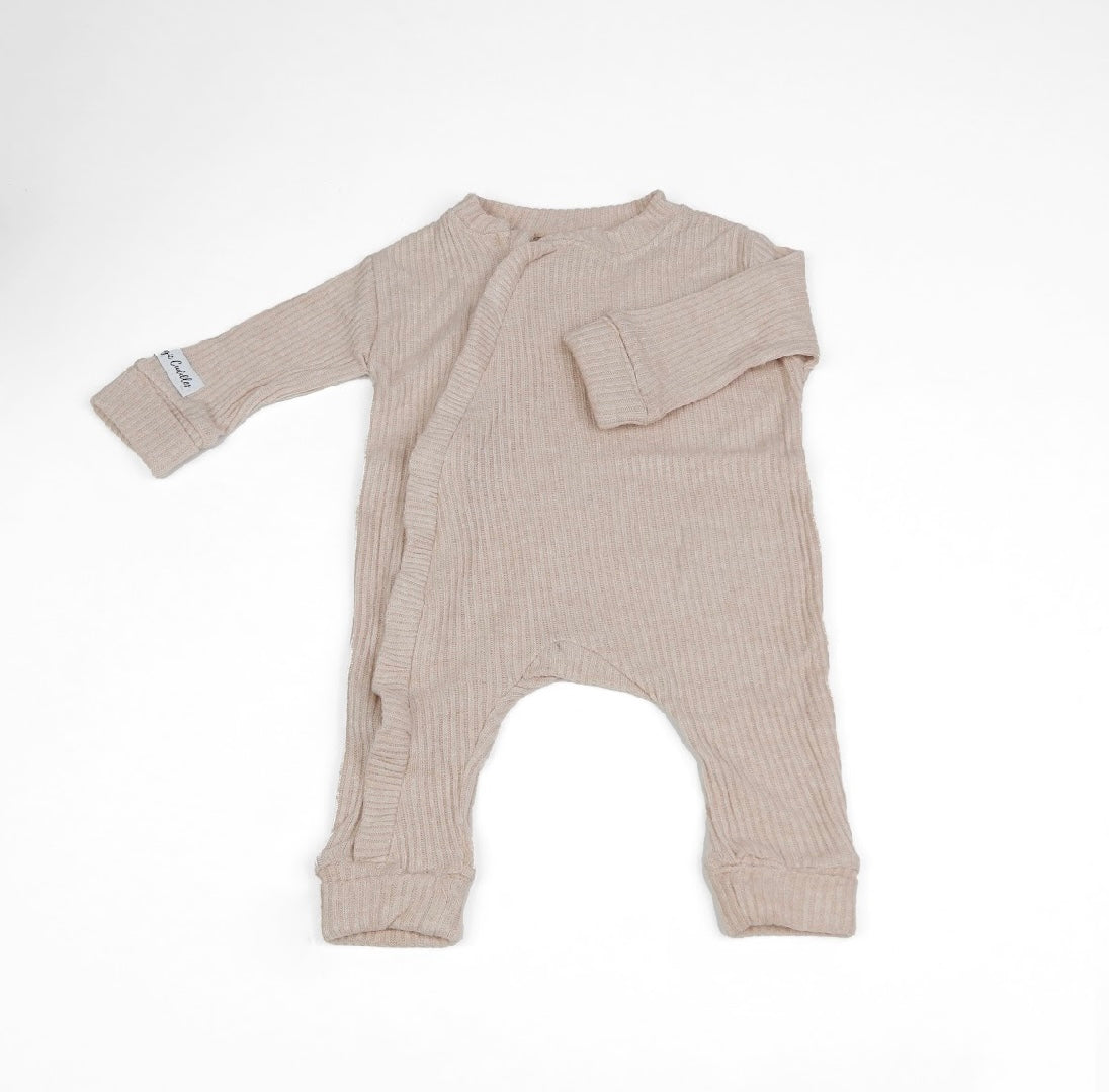 BEIGE - Baby Overall (with ruffles)