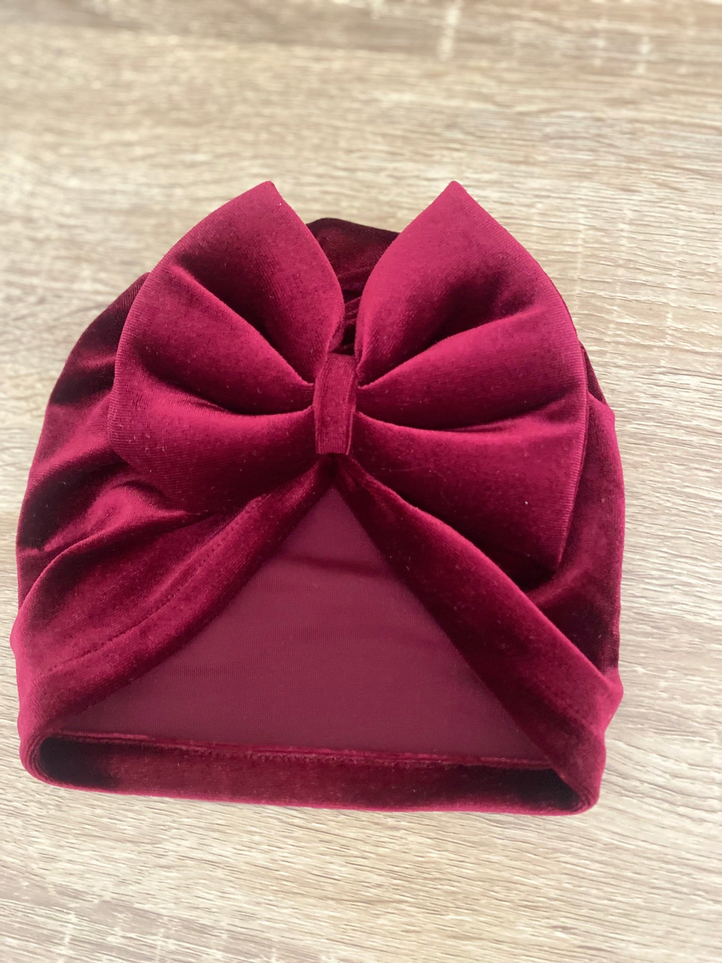 Bordeaux Velvet Turban