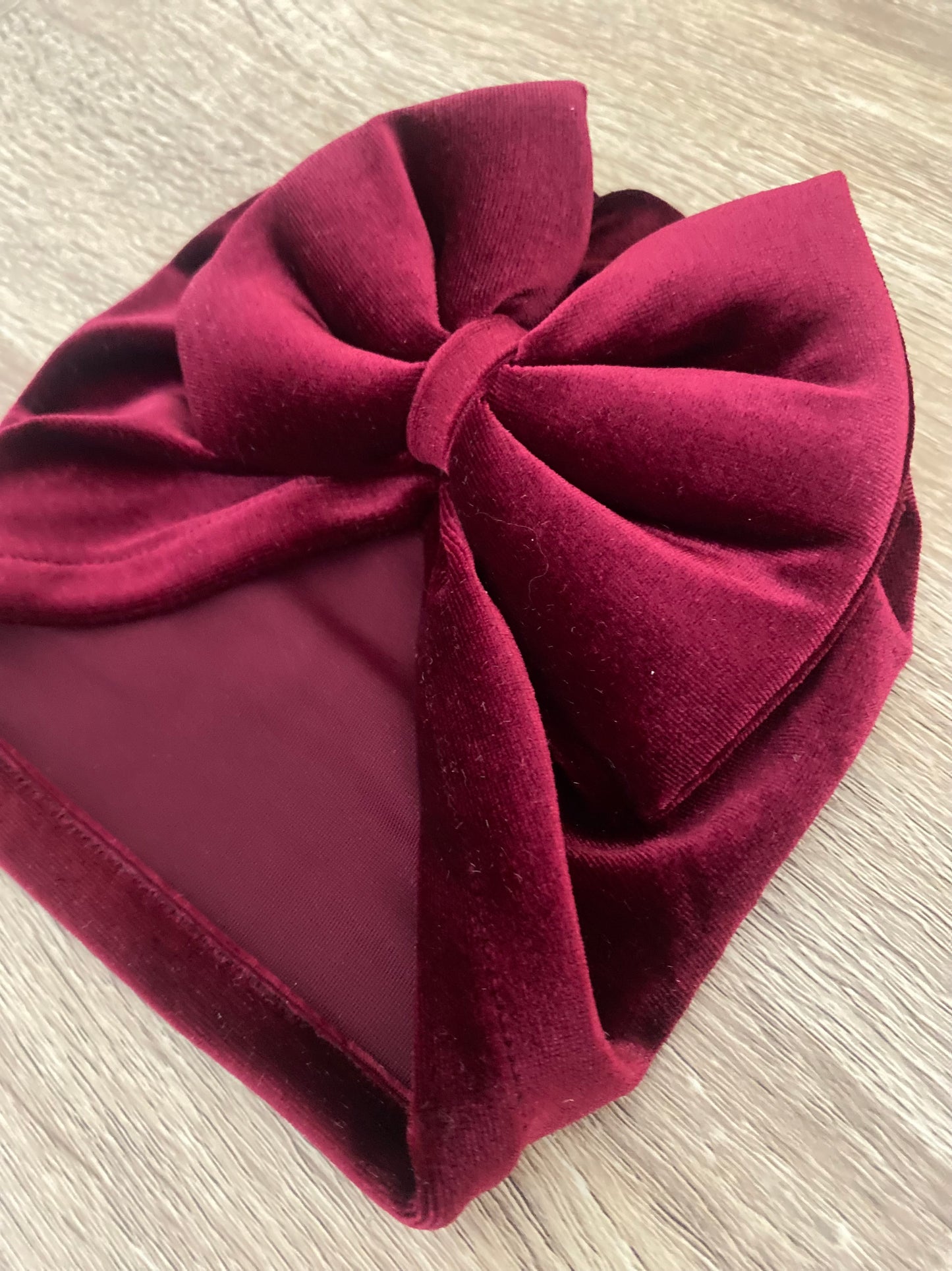 Bordeaux Velvet Turban