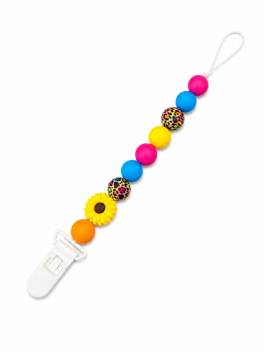 Sun Flower Beads Pacifier Holder