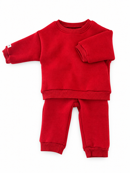 Christmas Baby Jogging Suit (Red)