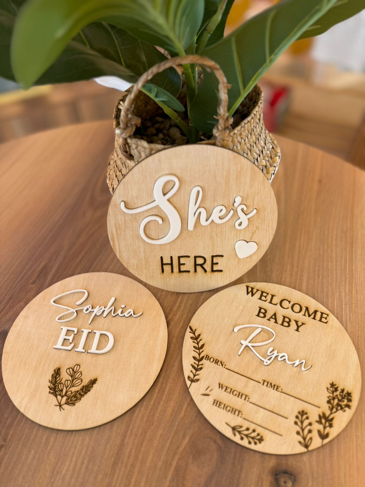 {Baby Name} - Wooden Plaque