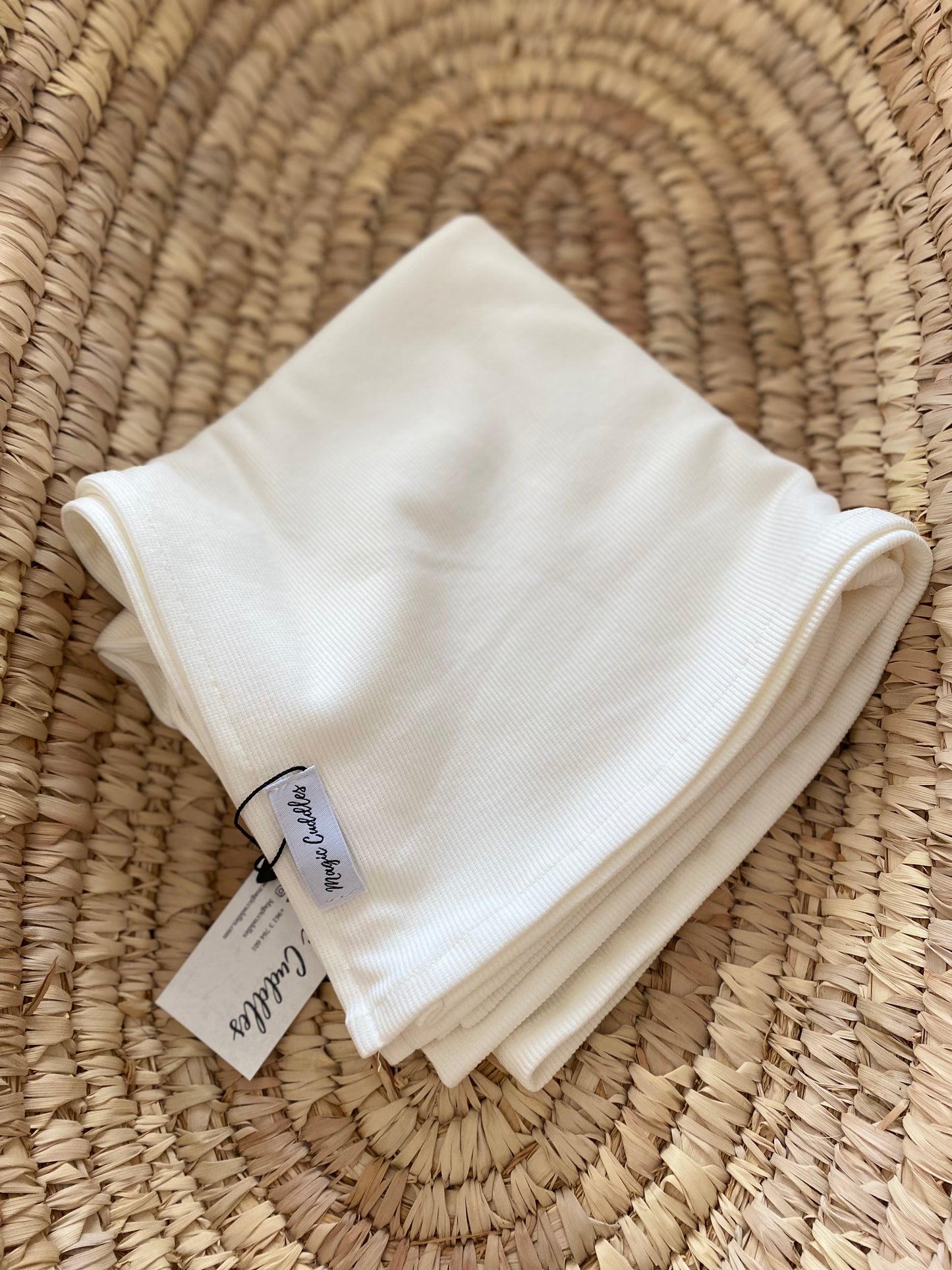 WHITE- Swaddle Blanket