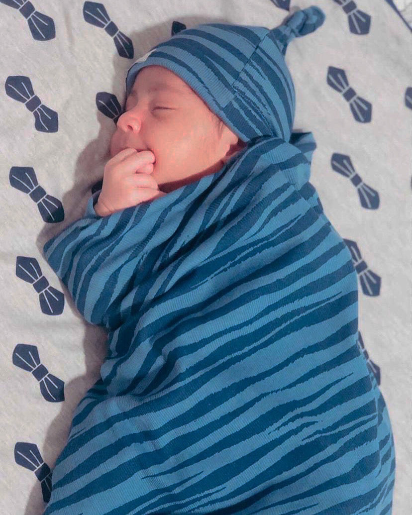 WILD BLUE - Swaddle Blanket