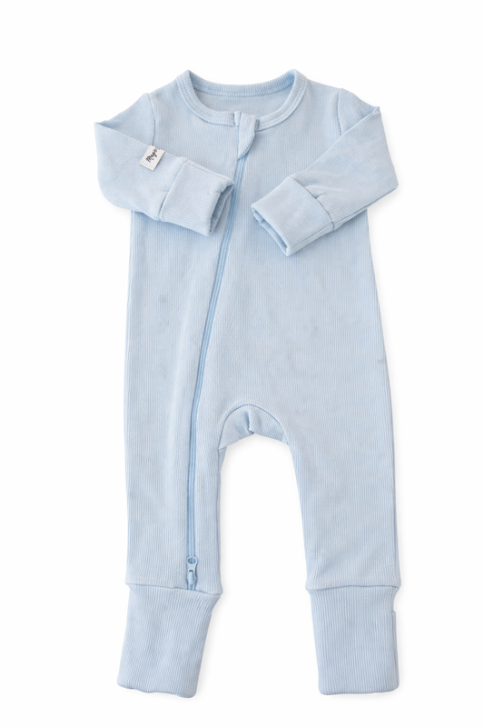Light baby blue - Baby Overall (without ruffles)
