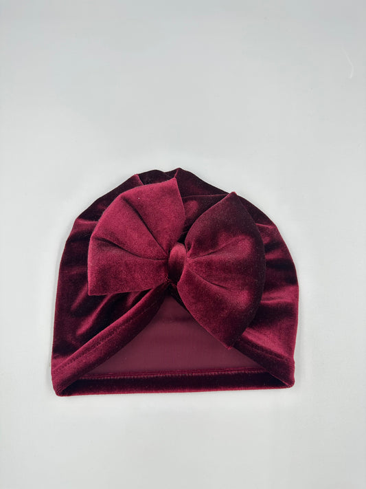 Bordeaux Velvet Turban