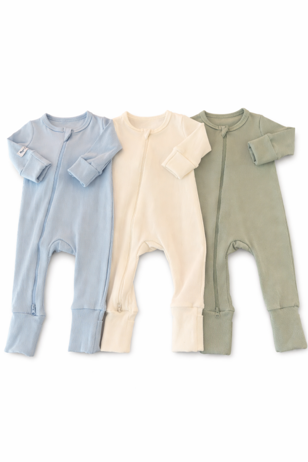 Set of 3 Baby Overalls(Blue,white,mint)