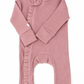 Ribbed Rose with ruffles - Baby Overall