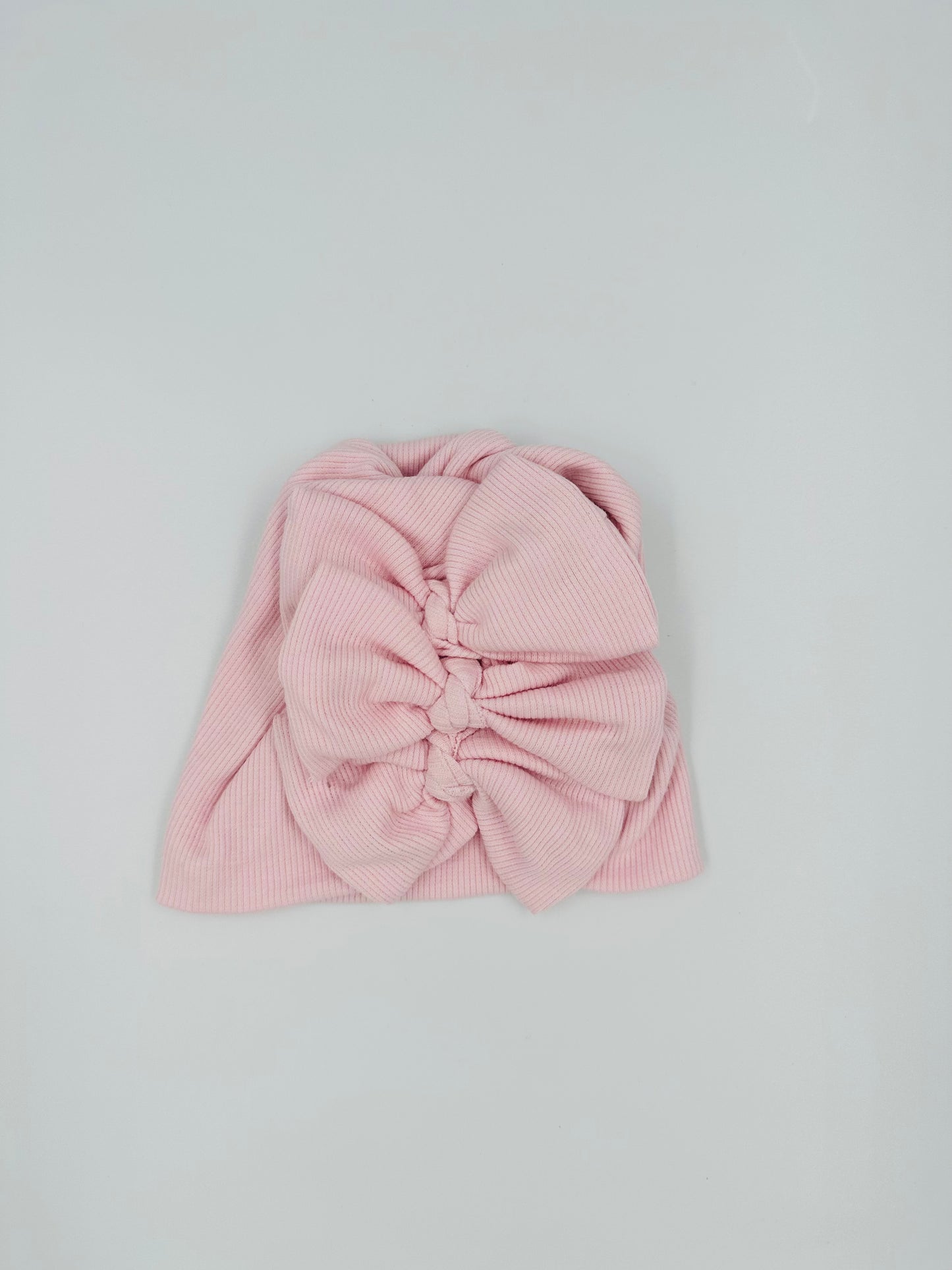 Ribbed baby pink Turban