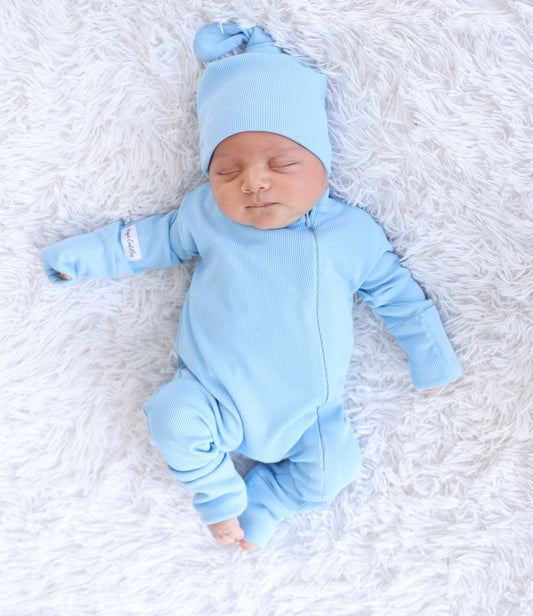 Baby Blue - Baby Overall (without ruffles)