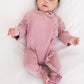 Plain Rose with ruffles - Baby Overall