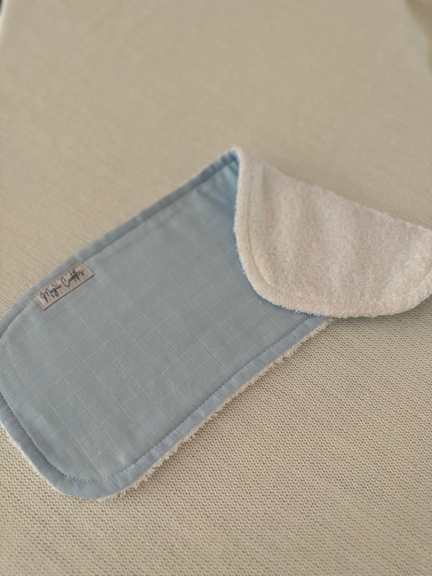 Blue muslin - Burp Cloth