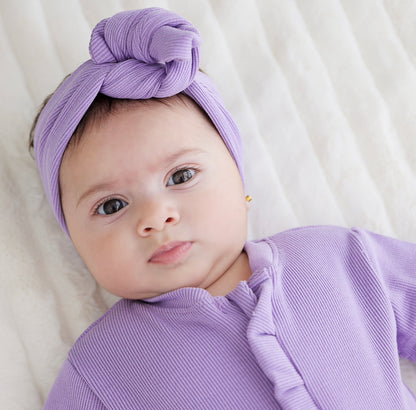 Ribbed Lilac Headband
