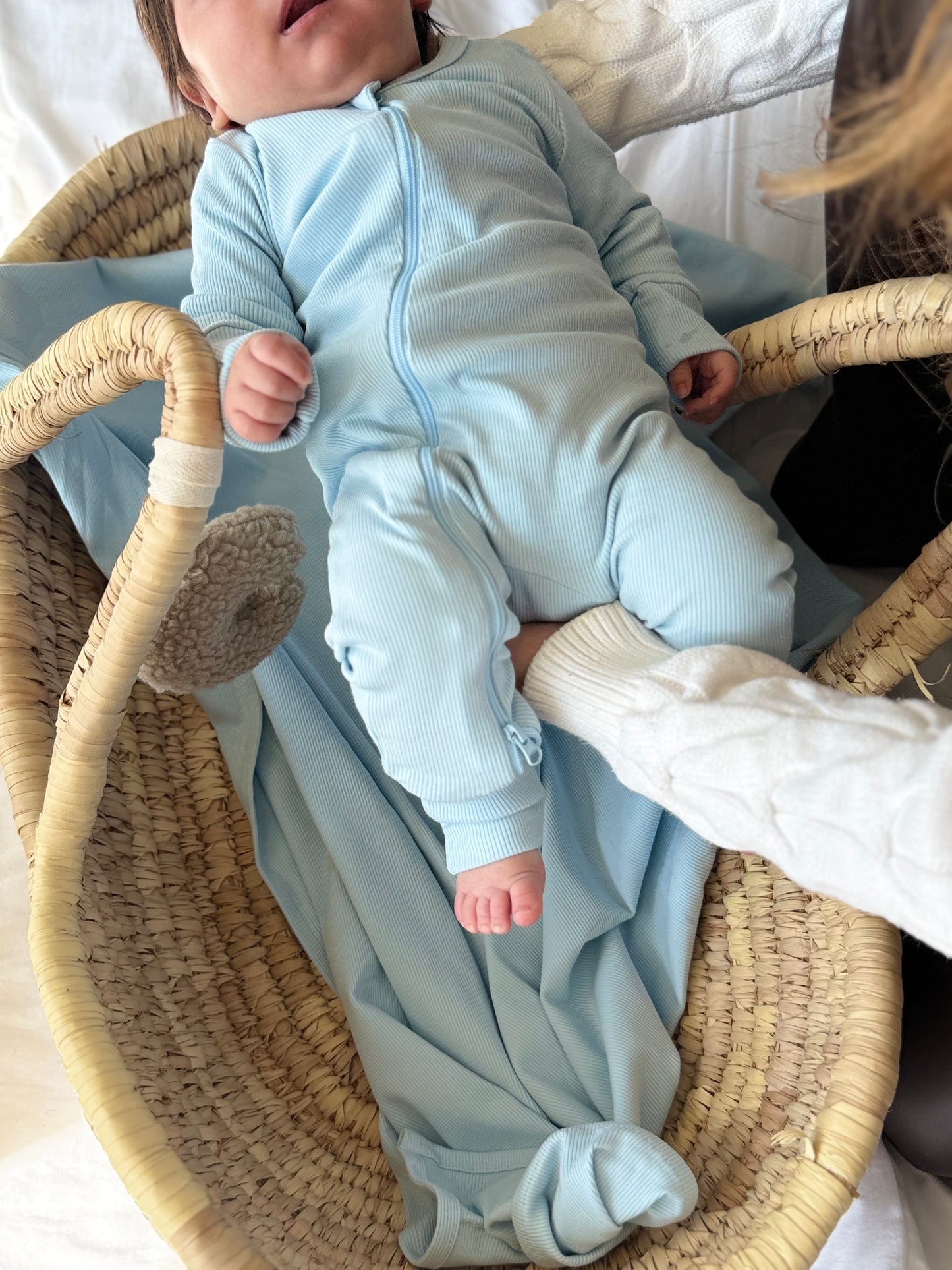 Light baby blue - Baby Overall (without ruffles)