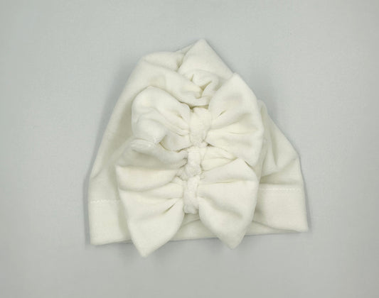 White velvet Turban