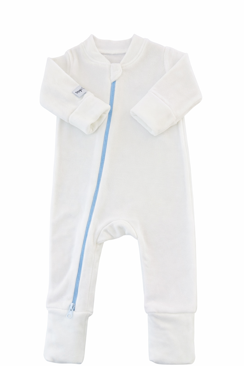 Velvet with blue zipper- Baby Overall