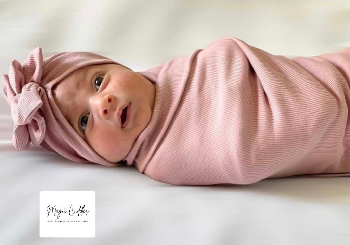 Powder Pink- Swaddle Blanket
