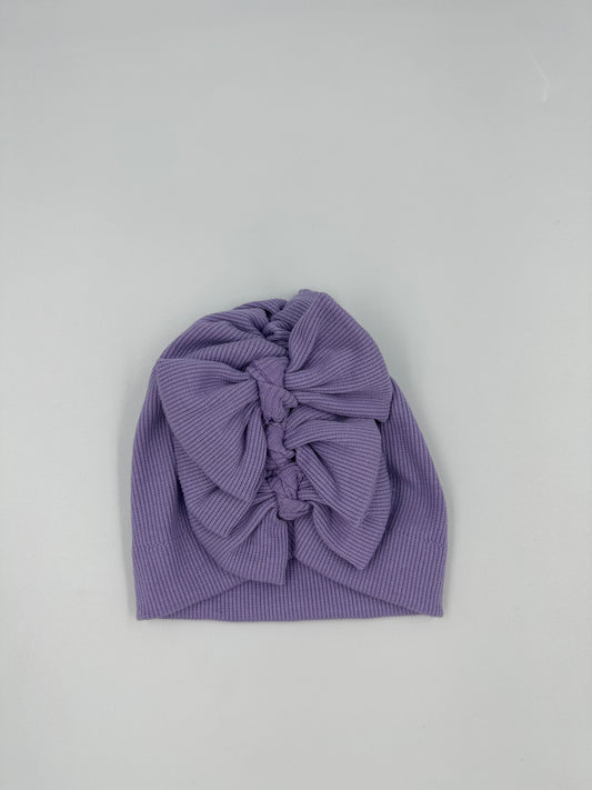 Ribbed Lilac Turban