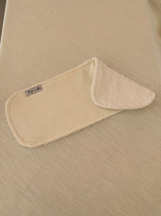 White - Burp Cloth