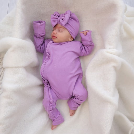 Lilac - Baby Overall (with Ruffles)