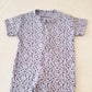 Blue dotty short sleeve with ruffles - Baby Overall