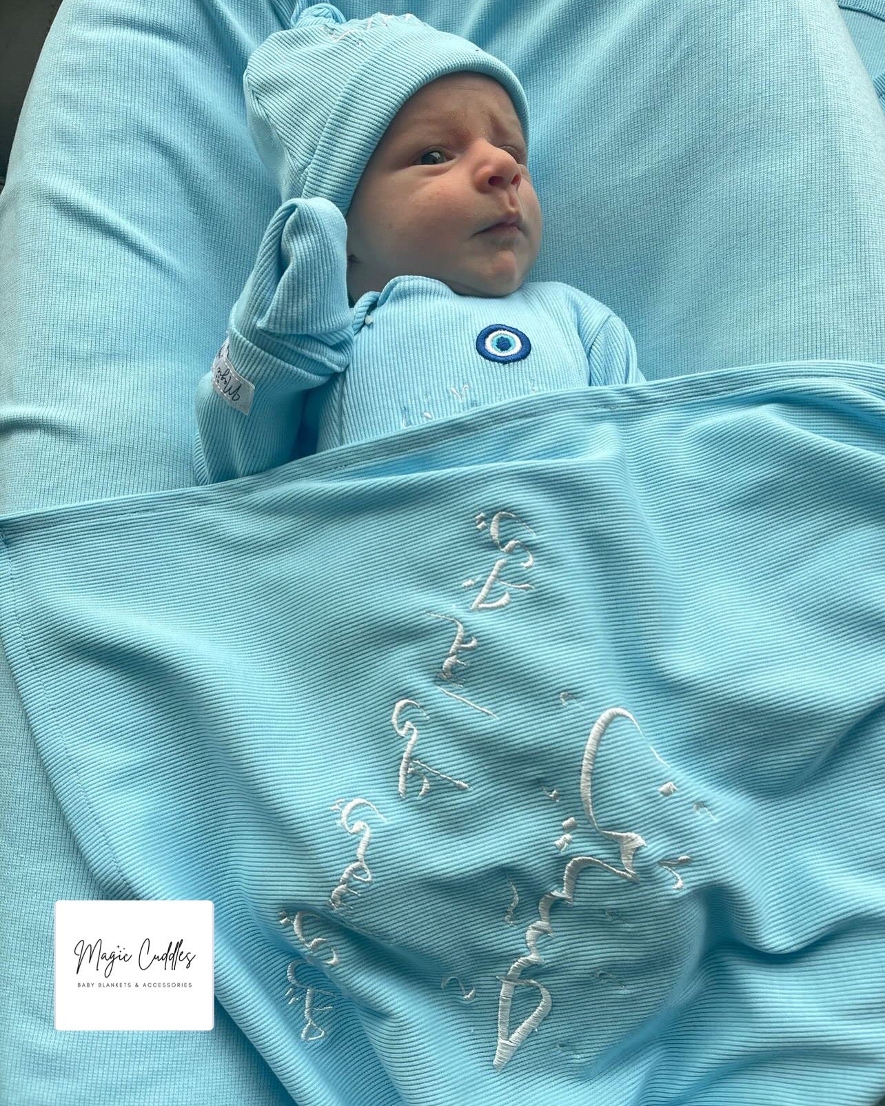 Baby Blue - Swaddle Blanket