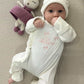 WHITE - Baby Overall (with Ruffles)