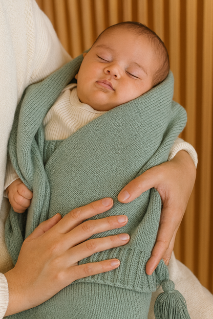 Mint green - POMPOM Blanket