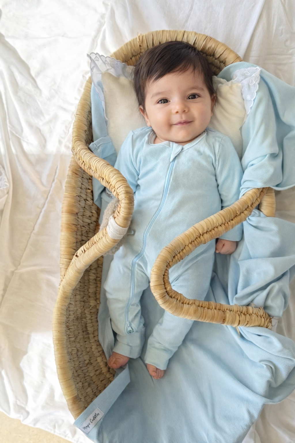 Light baby blue - Baby Overall (without ruffles)