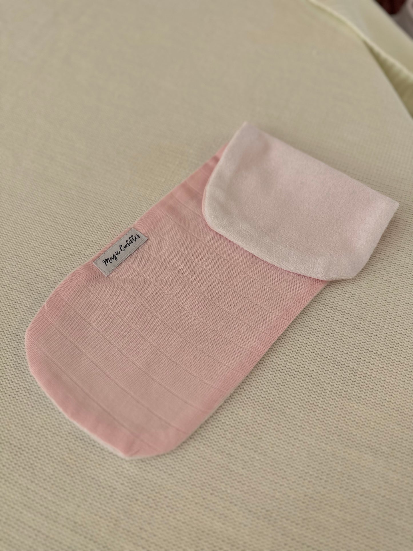 Pink muslin - Burp Cloth