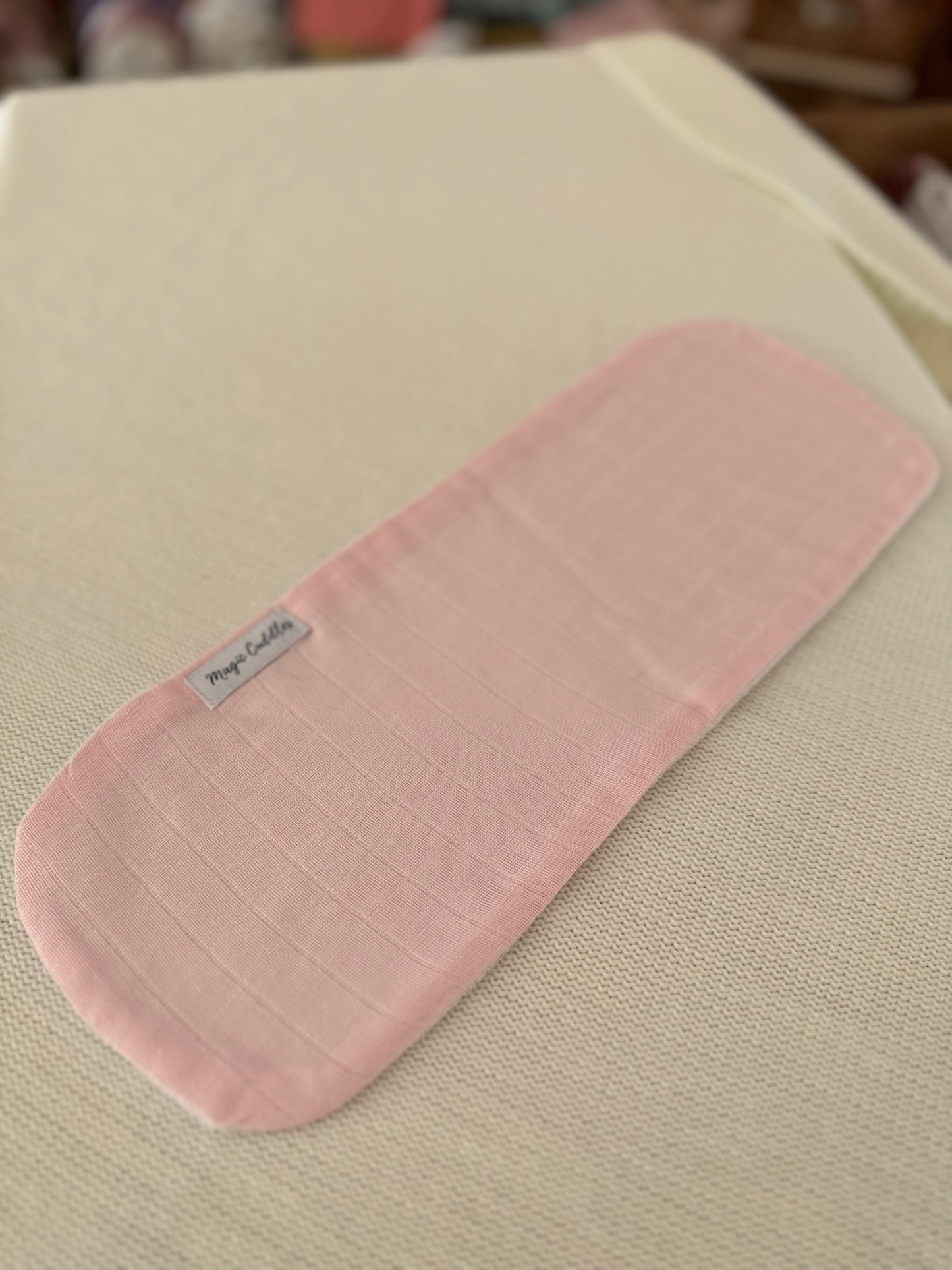 Pink muslin - Burp Cloth