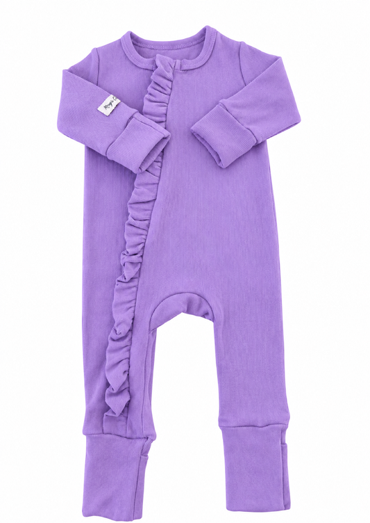 Ribbed Lilac Overall