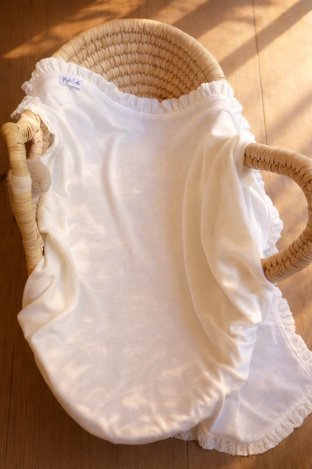 White Blossom - Swaddle Blanket
