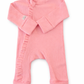 Pinky- Baby Overall (with ruffles)