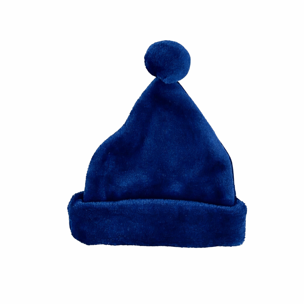 Velvet Navy Beanie