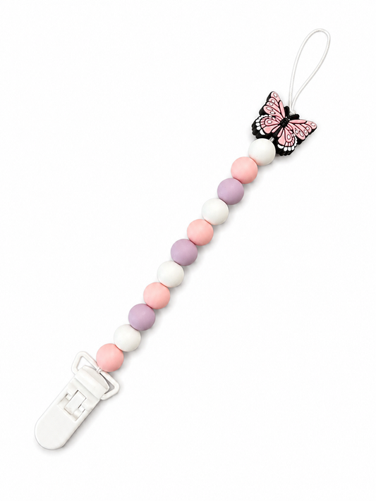 Pinky Beads Pacifier Holder