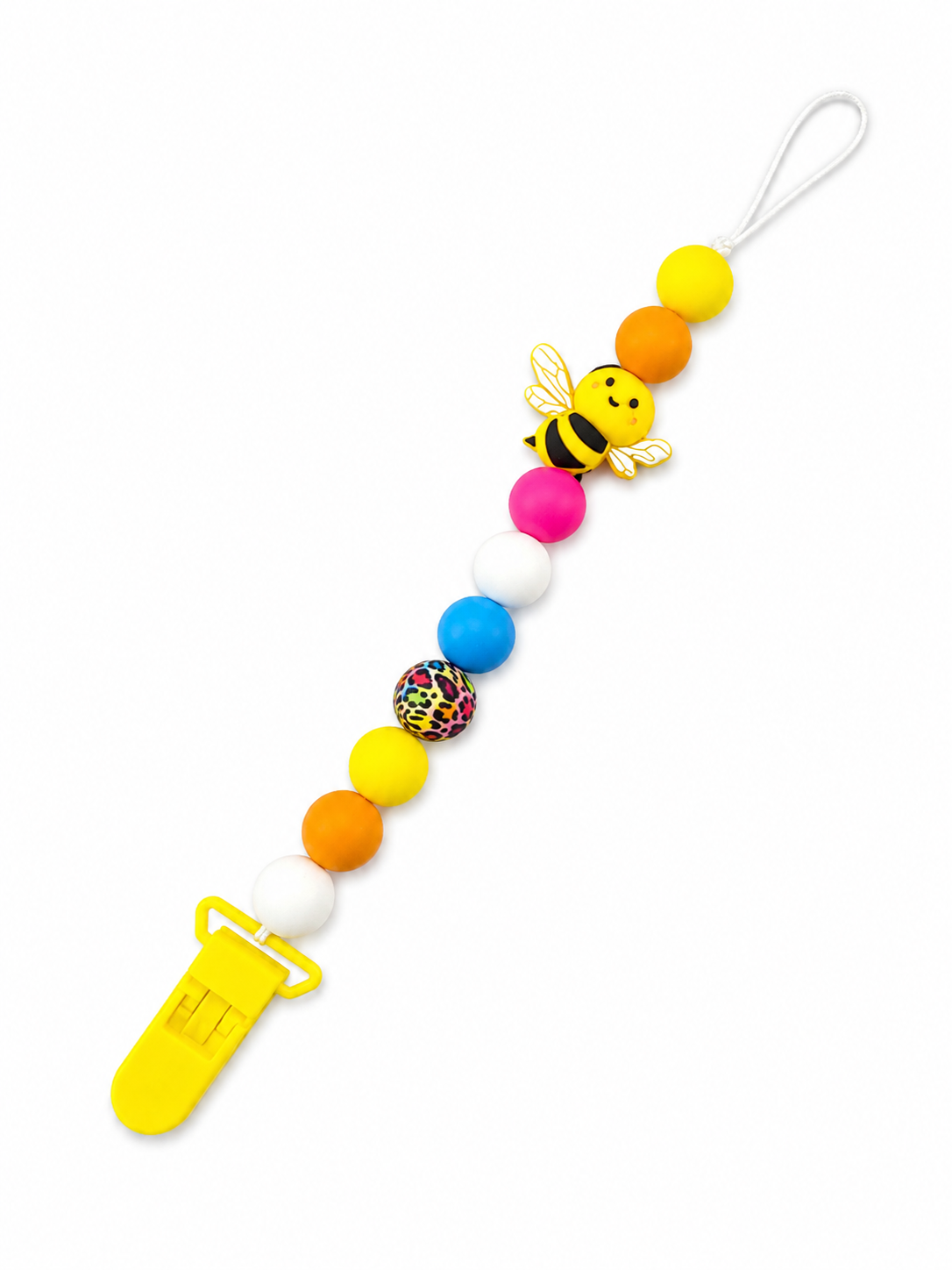 Bumble Bee Beads Pacifier Holder