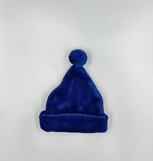 Velvet Navy Beanie