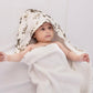 Blossom-White Hooded Towel