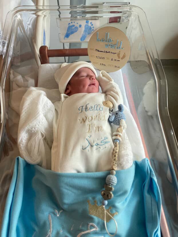 Boys' Mix - Hospital Set (Cotton Blue Blanket + White Overall + Beanie)