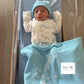Boys' Mix - Hospital Set (Cotton Blue Blanket + White Overall + Beanie)