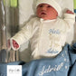 The Boys' Hospital Set (Pompom Blue Blanket + White Overall + White Beanie)