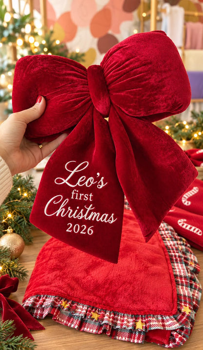 Personalized Christmas Bow