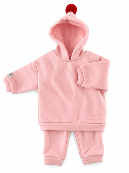 POMPOM Christmas Jogging Suit - PINK
